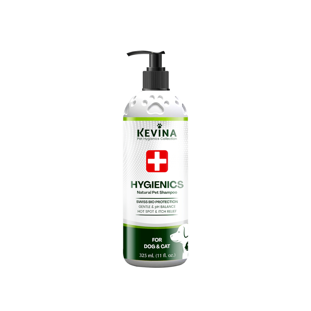 แชมพูสุนัขและแมว KEVINA สูตรฆ่าเชื้อ HYGIENICS ขนาด 325 ML._0